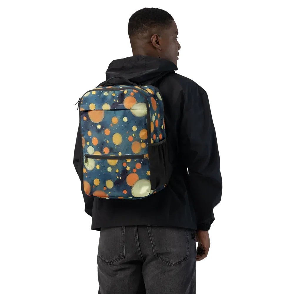 Midnight Orbs on Utility Backpack — Back