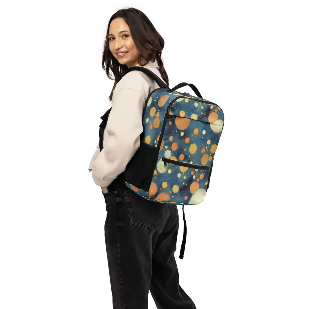 Midnight Orbs on Utility Backpack — Back