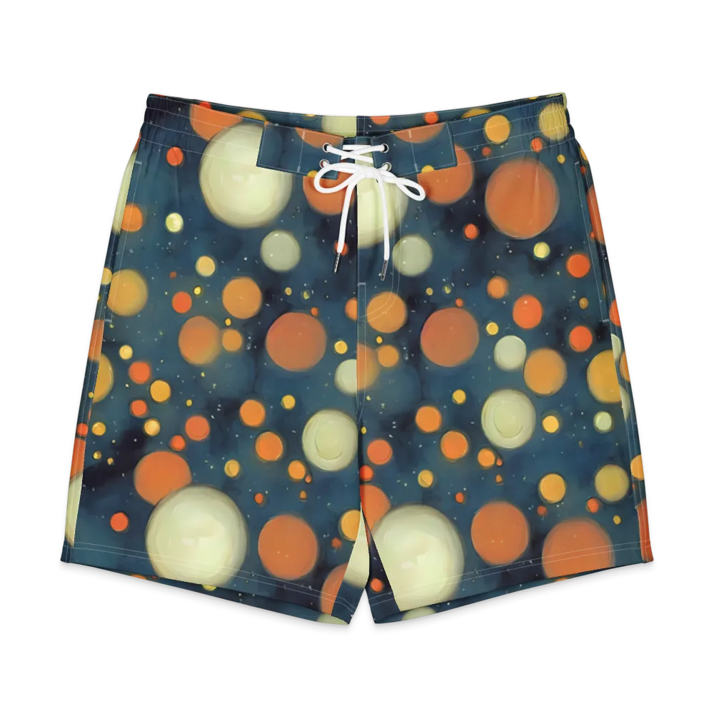 Midnight Orbs on Men's Board Shorts — Front