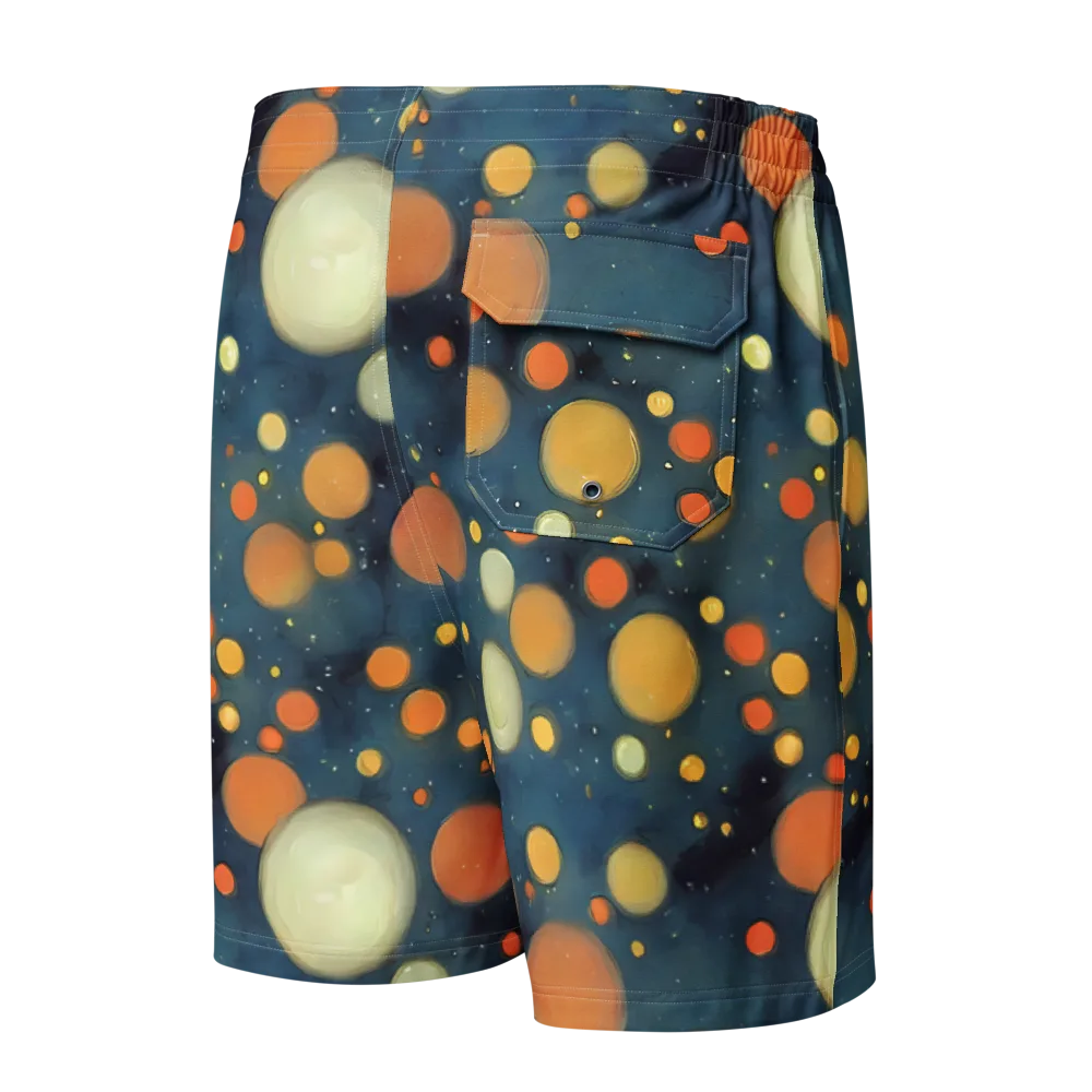 Midnight Orbs on Men's Board Shorts — Back