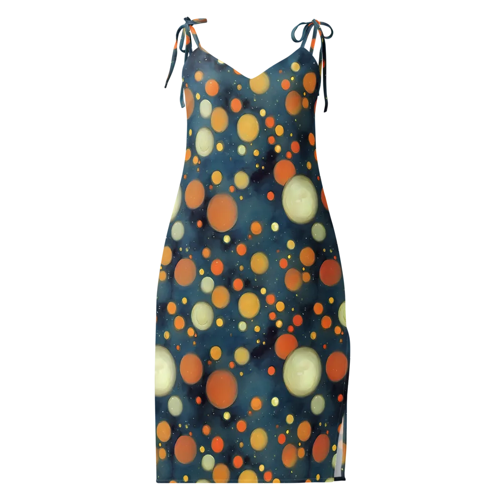 Midnight Orbs on Slip Dress — Front