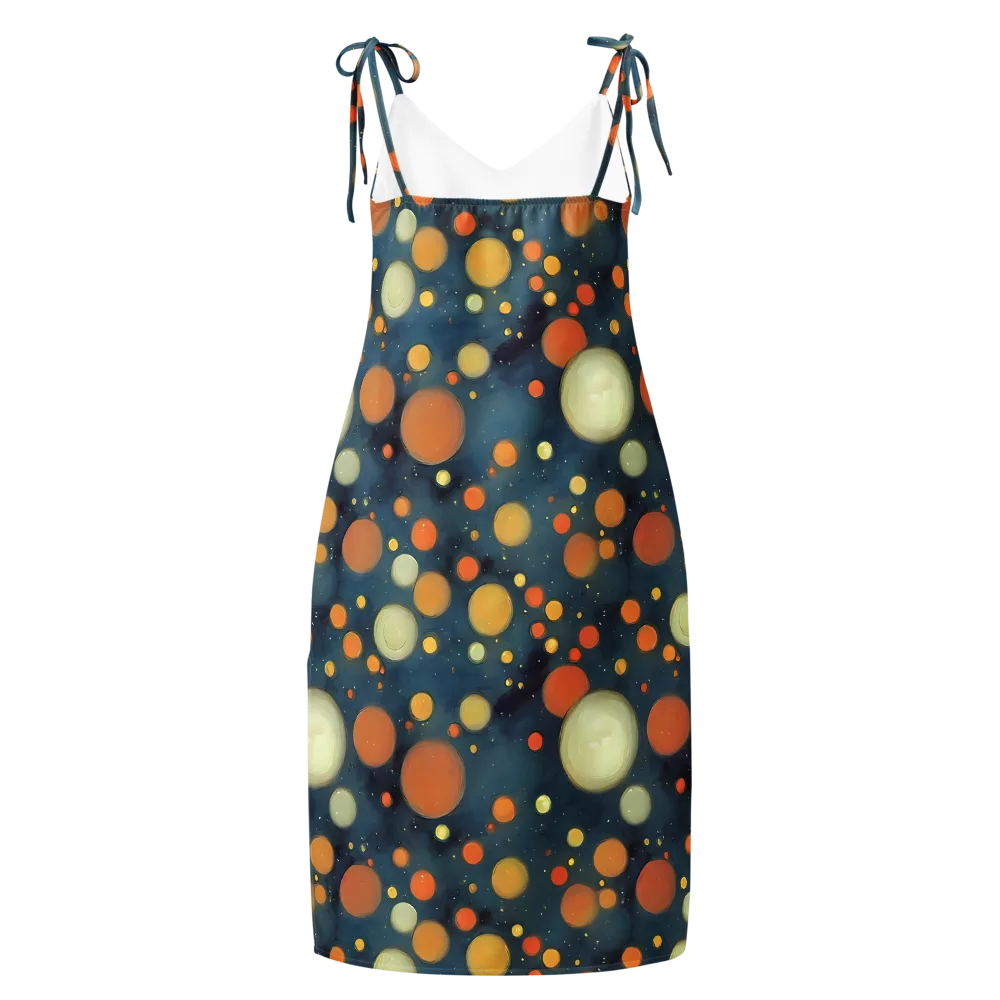 Midnight Orbs on Slip Dress — Back