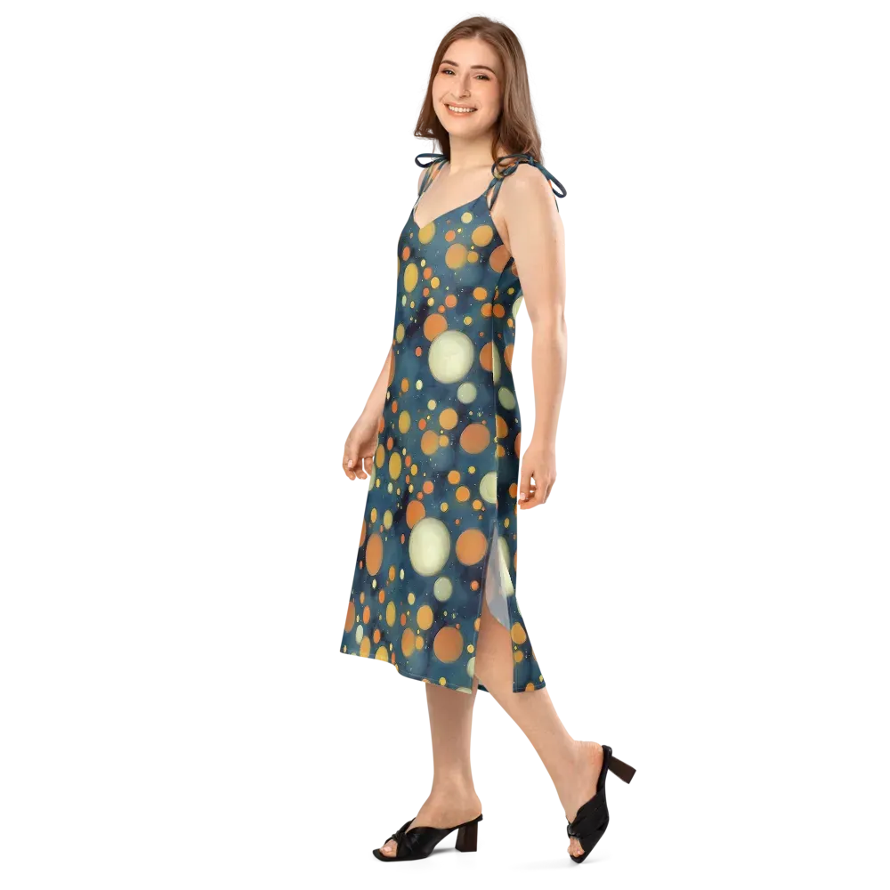 Midnight Orbs on Slip Dress — Left Front