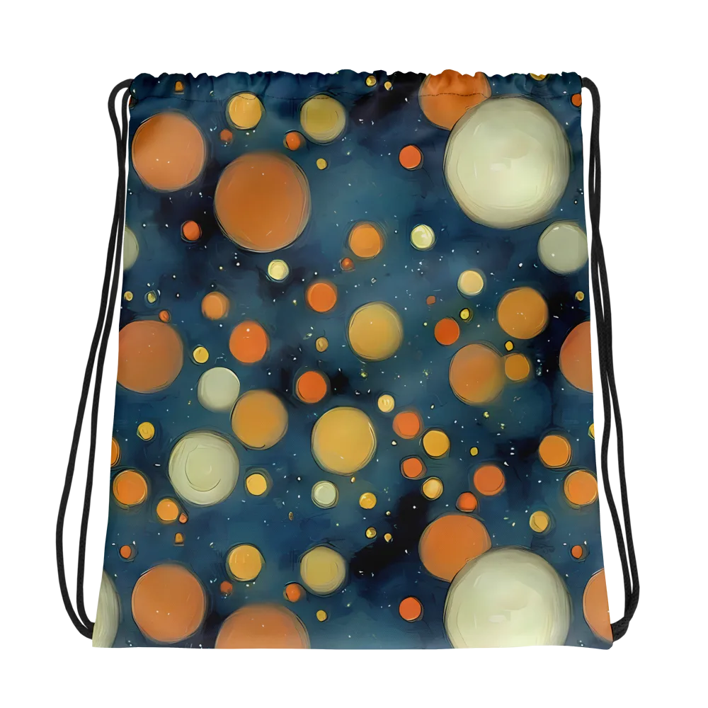 Midnight Orbs on Drawstring Bag — Photo