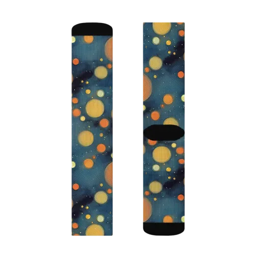 Midnight Orbs on a Socks