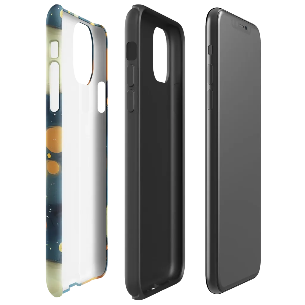 Midnight Orbs on Tough Case for iPhone® — Right