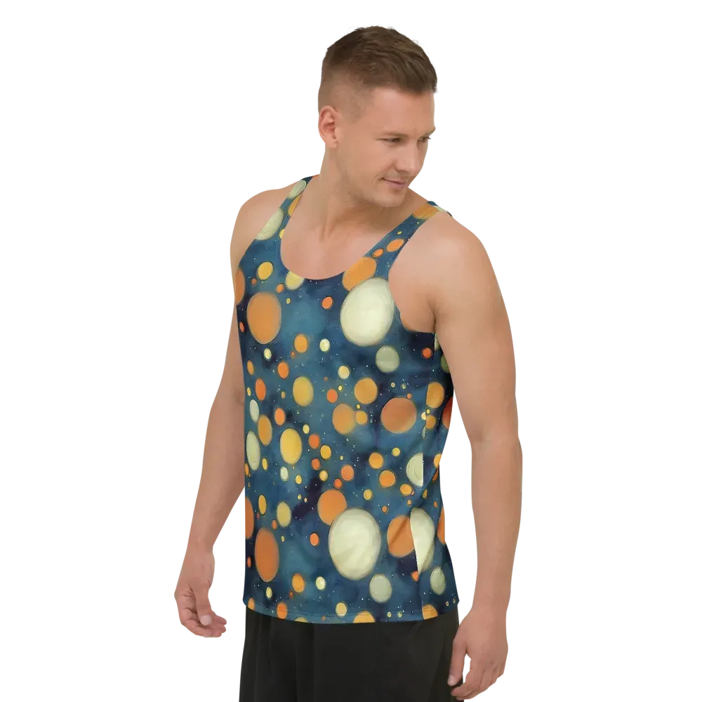 Midnight Orbs on Men's Tank Top — Left Front