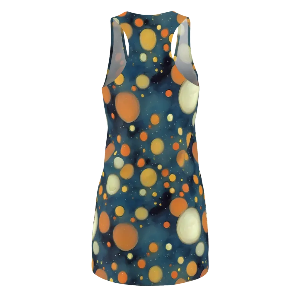 Midnight Orbs on Racerback Dress — Back