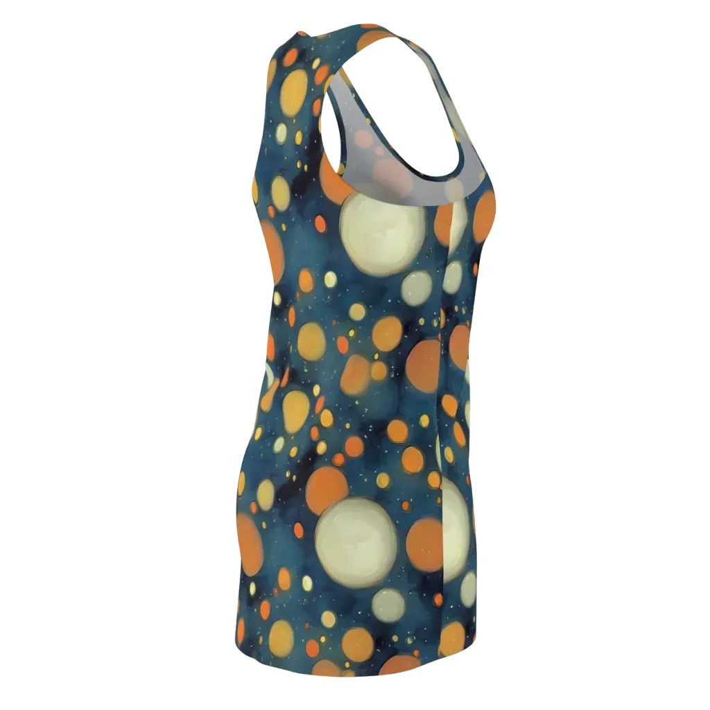 Midnight Orbs on Racerback Dress — Back Side