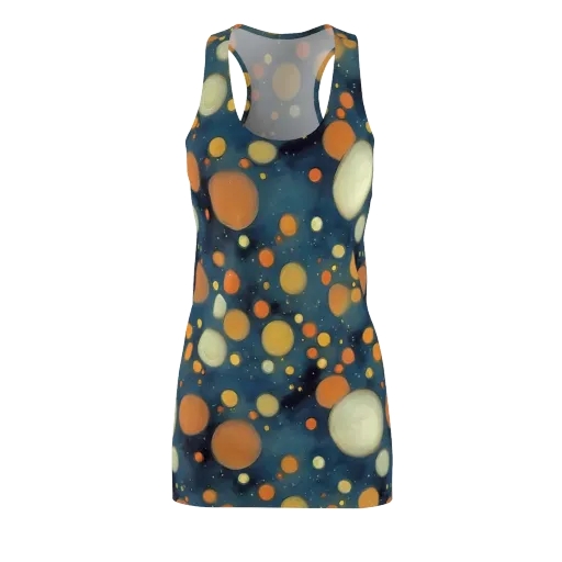Midnight Orbs on a Racerback Dress