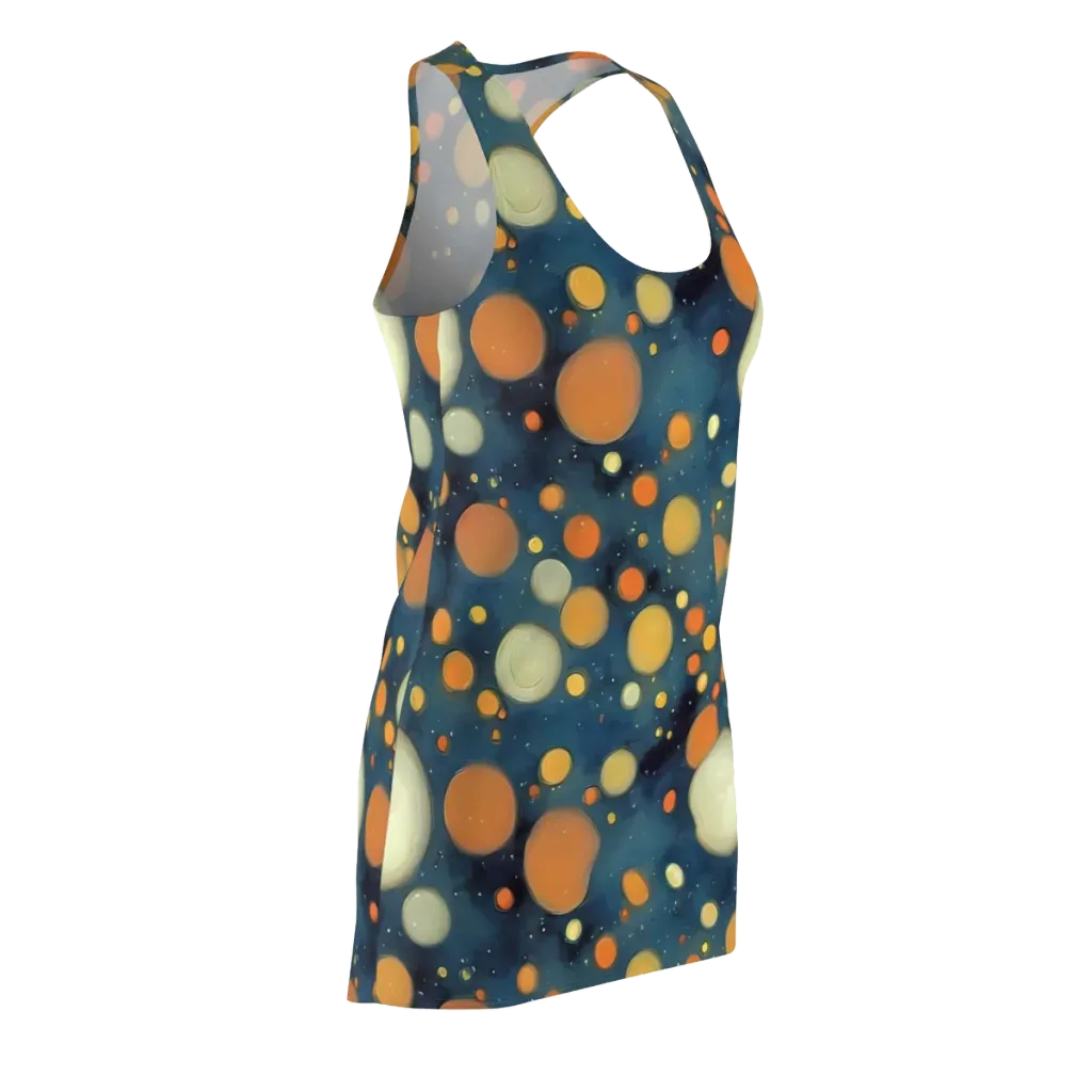 Midnight Orbs on Racerback Dress — Front Side