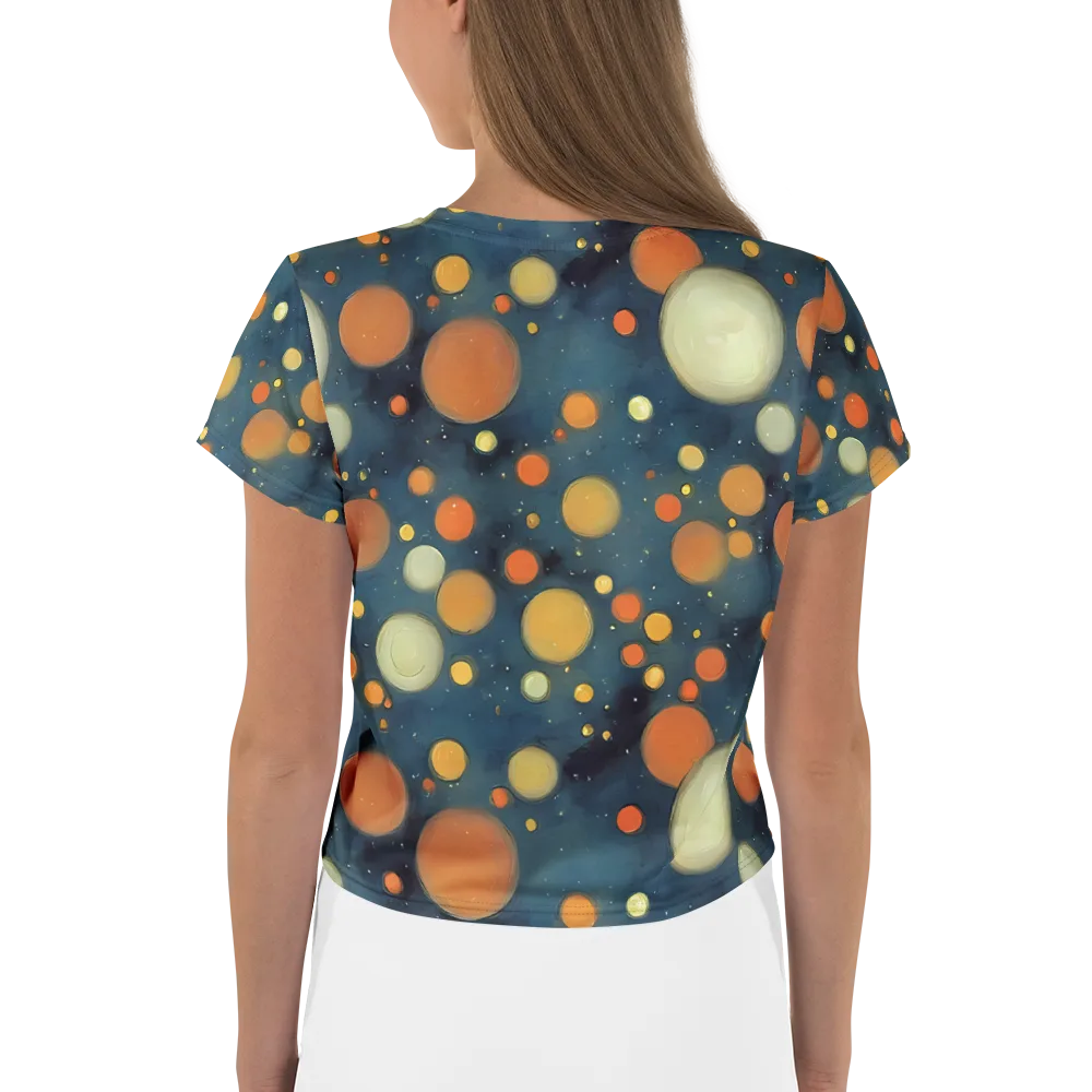 Midnight Orbs on Crop Tee — Back