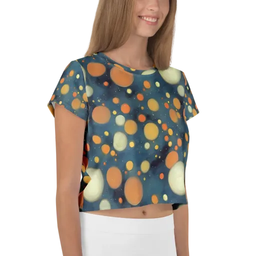 Midnight Orbs on a Crop Tee
