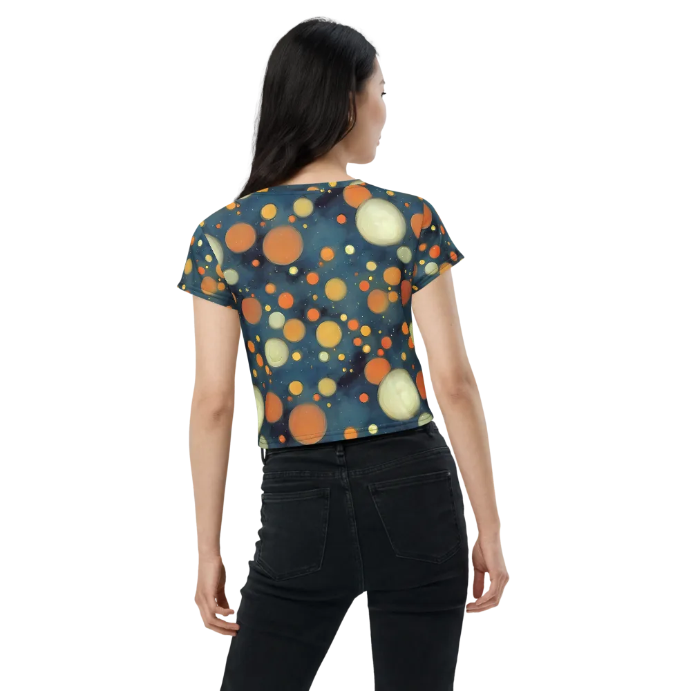 Midnight Orbs on Crop Tee — Back
