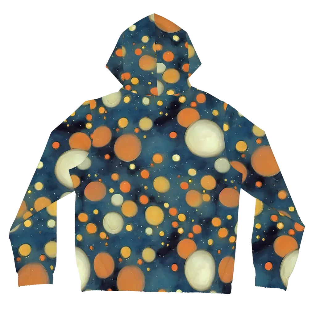 Midnight Orbs on Women's Full-Zip Hoodie — Back