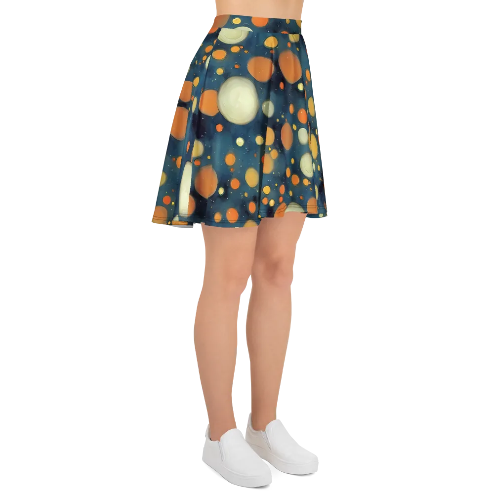 Midnight Orbs on Skater Skirt — Right