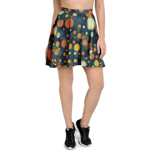 Midnight Orbs on a Skater Skirt