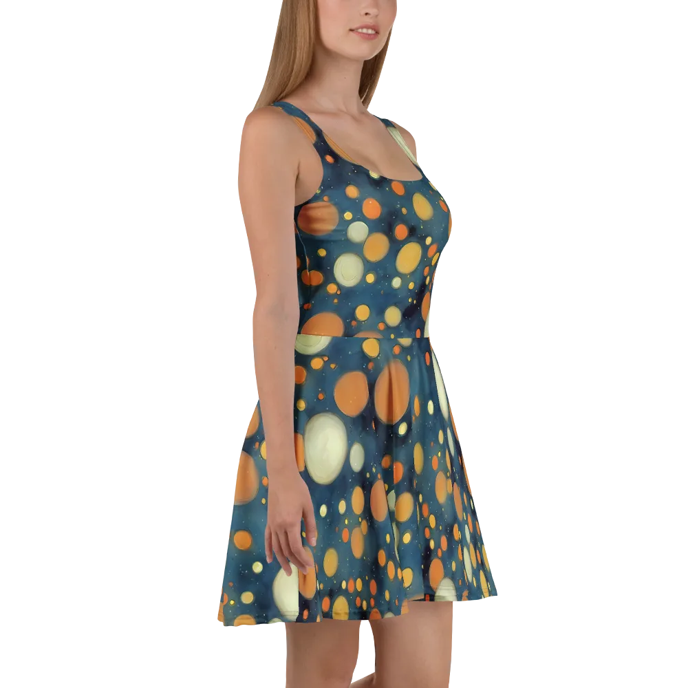Midnight Orbs on Skater Dress — Right