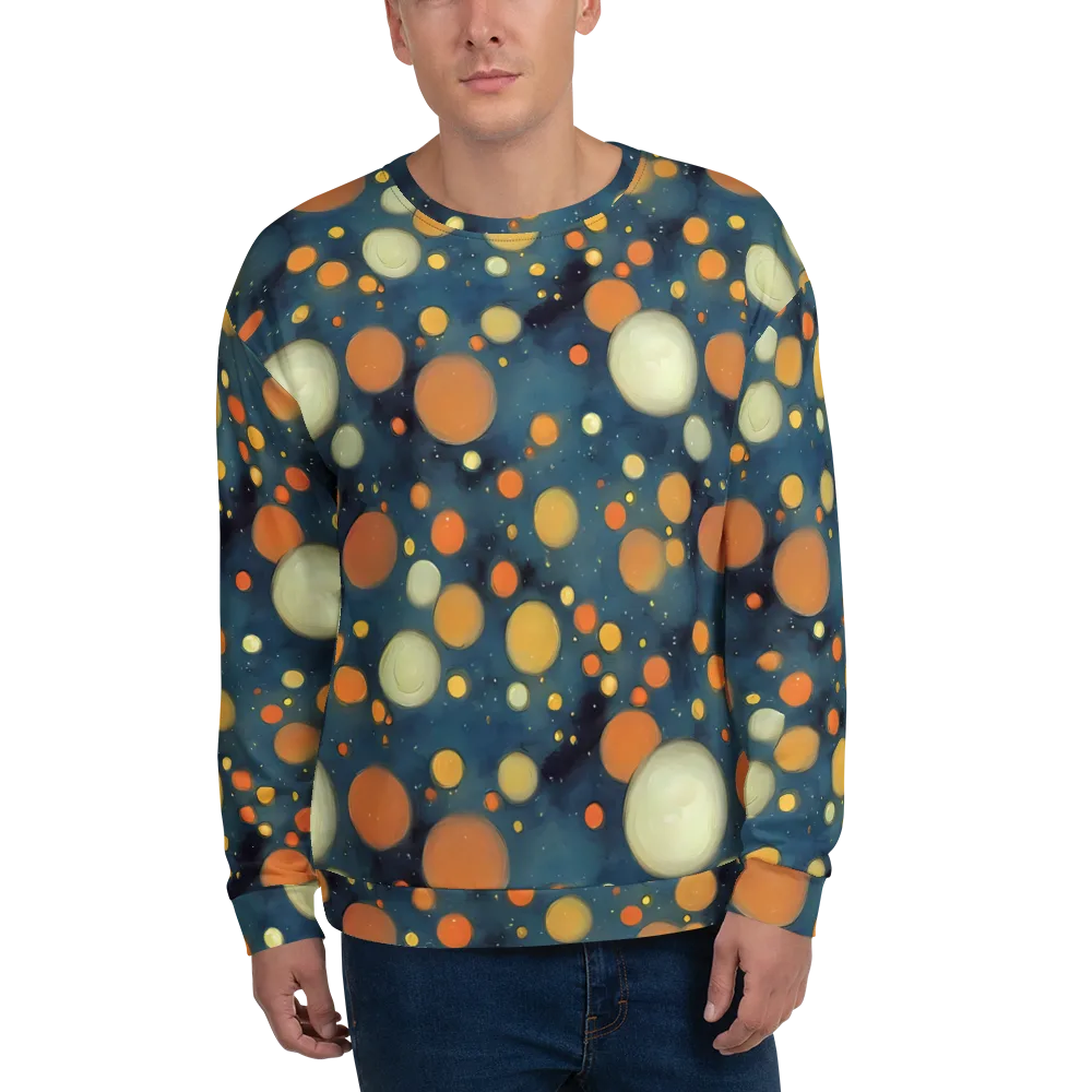 Midnight Orbs on Sweatshirt — Front