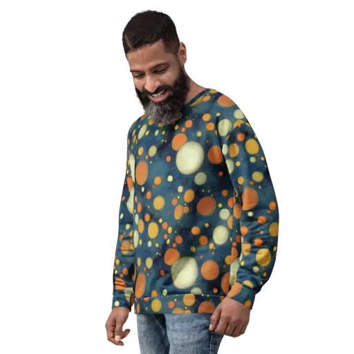 Midnight Orbs on a Sweatshirt
