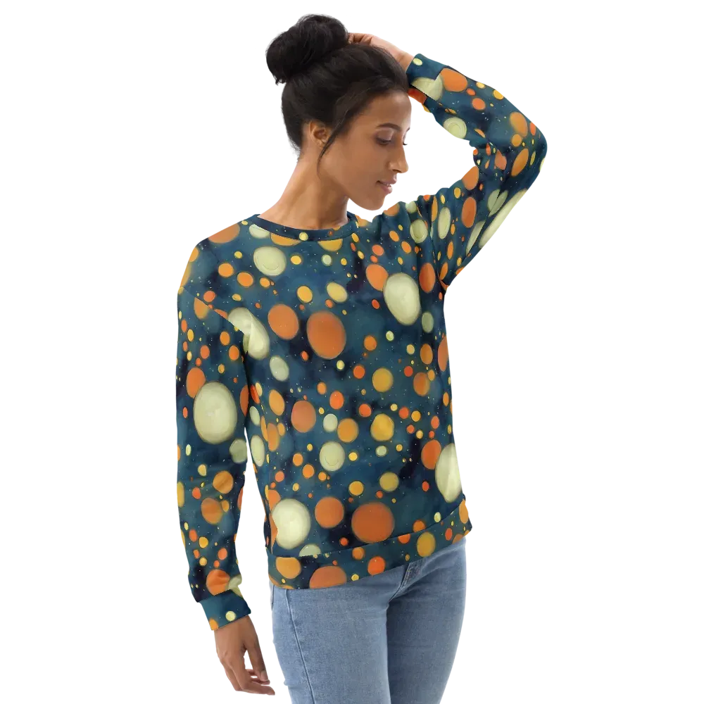 Midnight Orbs on Sweatshirt — Right Front
