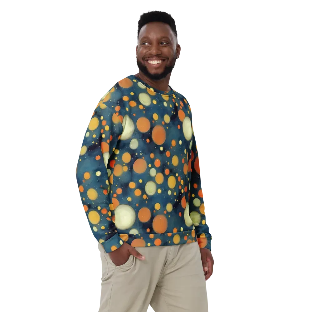Midnight Orbs on Sweatshirt — Front