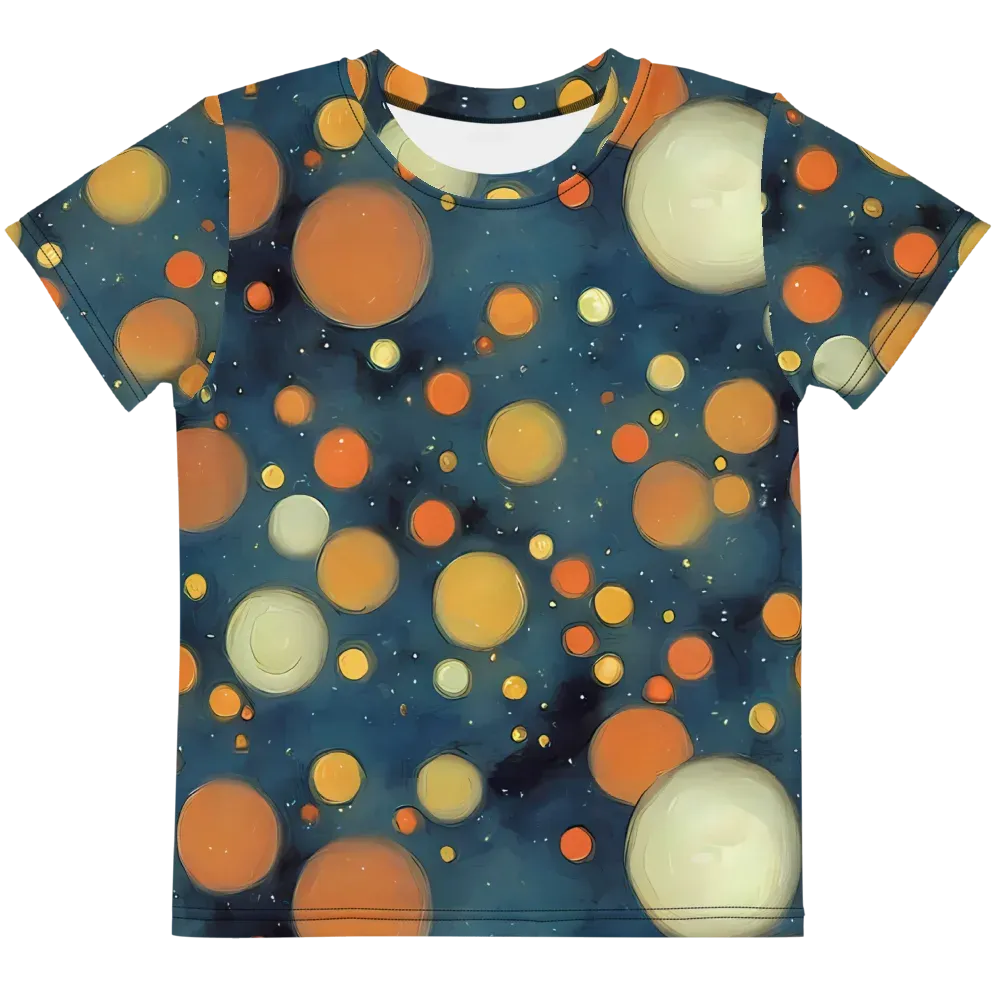 Midnight Orbs on Kids Crew Neck T-Shirt — Front
