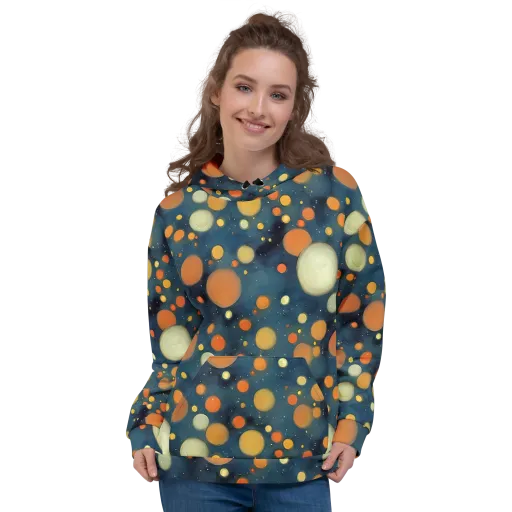 Midnight Orbs on a Hoodie