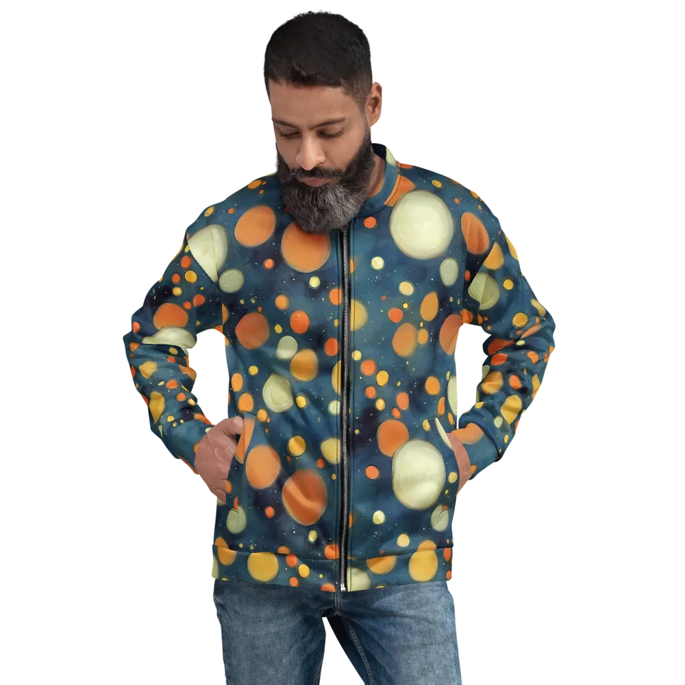 Midnight Orbs on Bomber Jacket — Front
