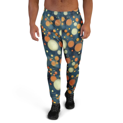 Midnight Orbs on a Men's Joggers