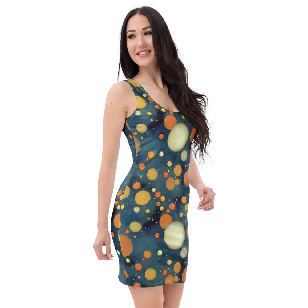 Midnight Orbs on Bodycon Dress — Right Front