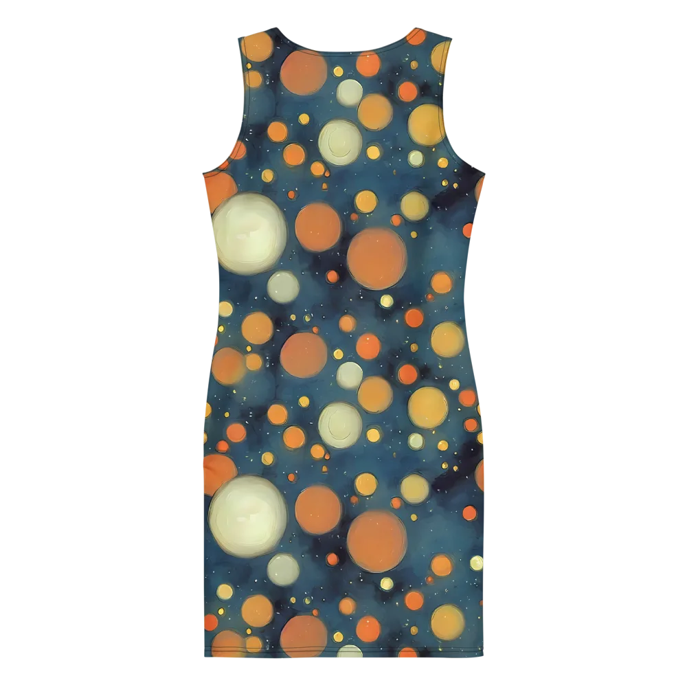 Midnight Orbs on Bodycon Dress — Back