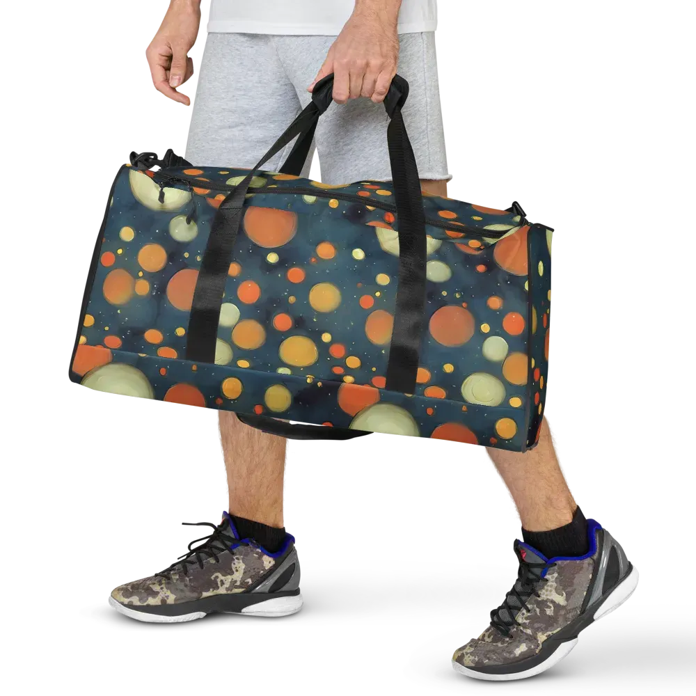Midnight Orbs on Duffle Bag — Front