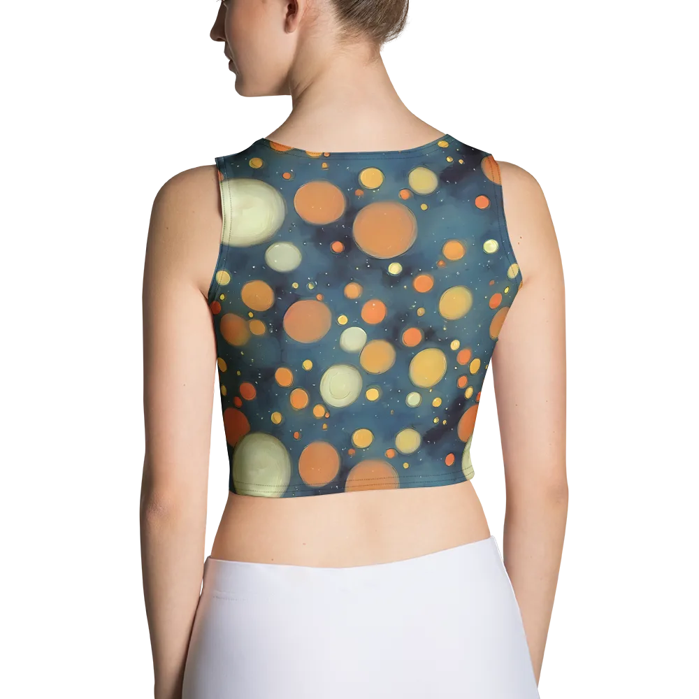 Midnight Orbs on Crop Top — Back