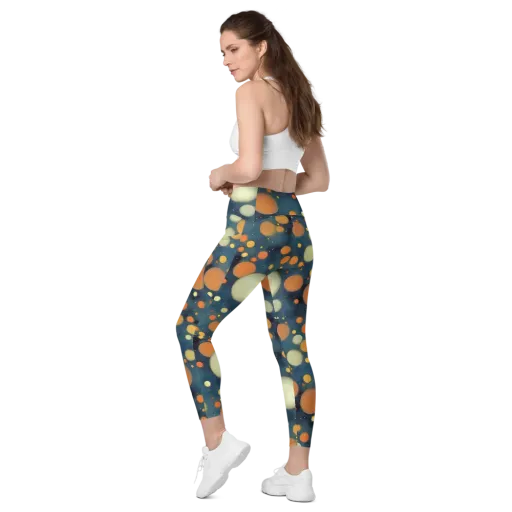 Midnight Orbs on a Leggings with Pockets
