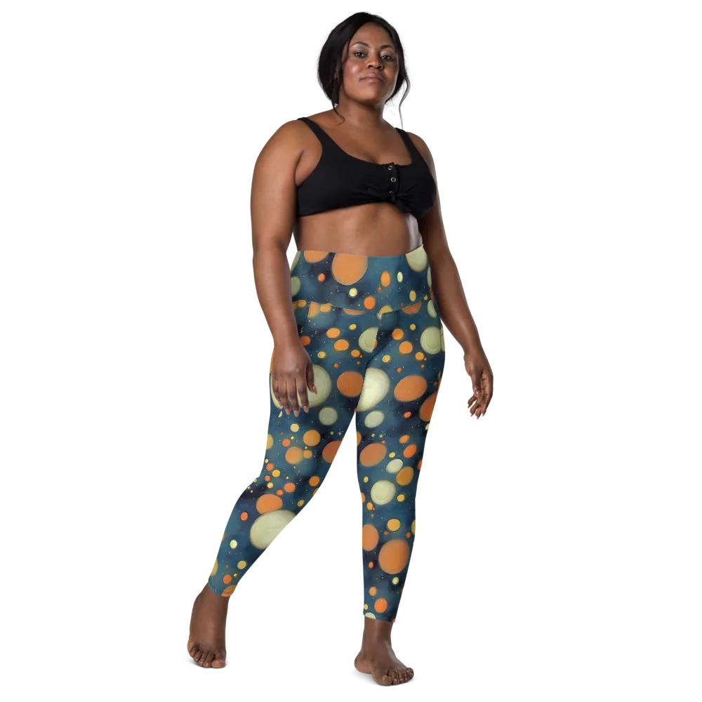 Midnight Orbs on Leggings with Pockets — Front