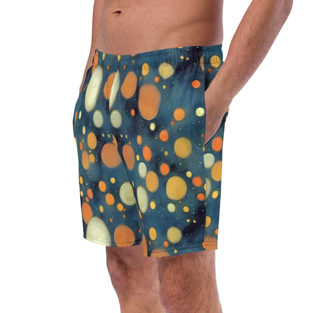 Midnight Orbs on Swim Trunks — Left Front
