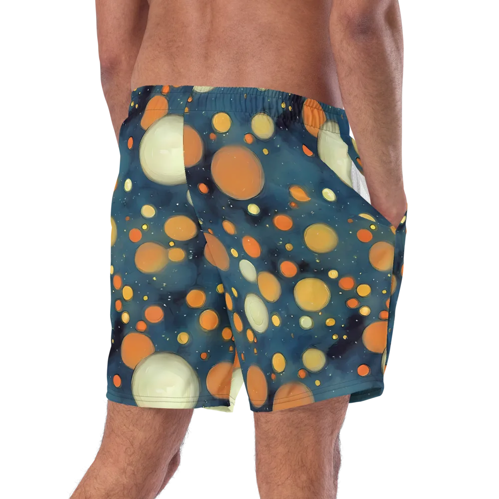 Midnight Orbs on Swim Trunks — Right Back