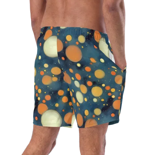 Midnight Orbs on a Swim Trunks