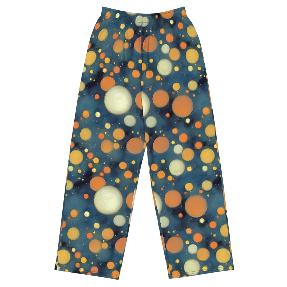 Midnight Orbs on Wide-Leg Pants — Front
