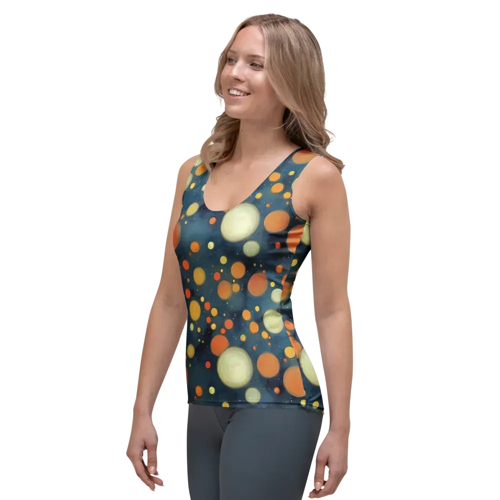 Midnight Orbs on Women's Tank Top — Left Front
