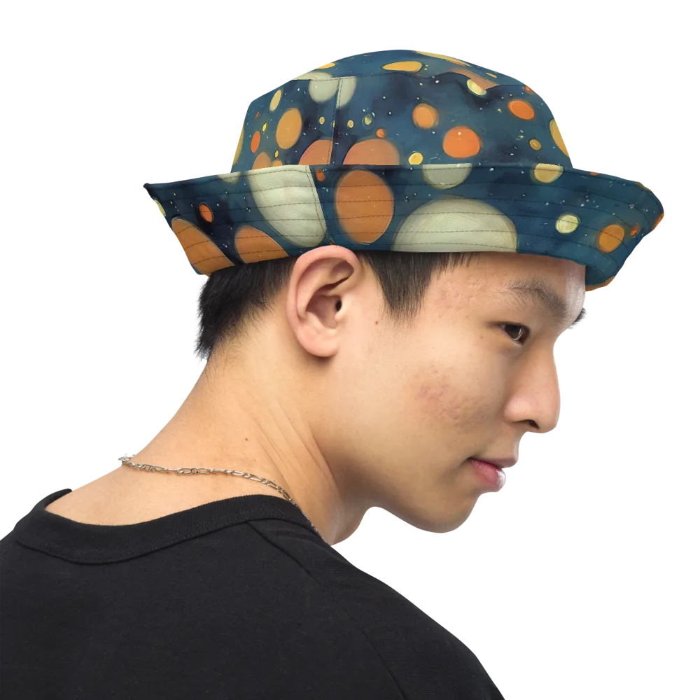 Midnight Orbs on Reversible Bucket Hat — Right Outside