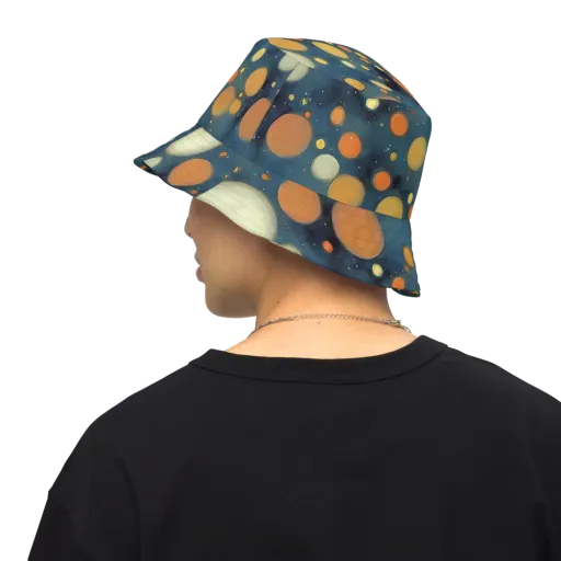 Midnight Orbs on a Reversible Bucket Hat