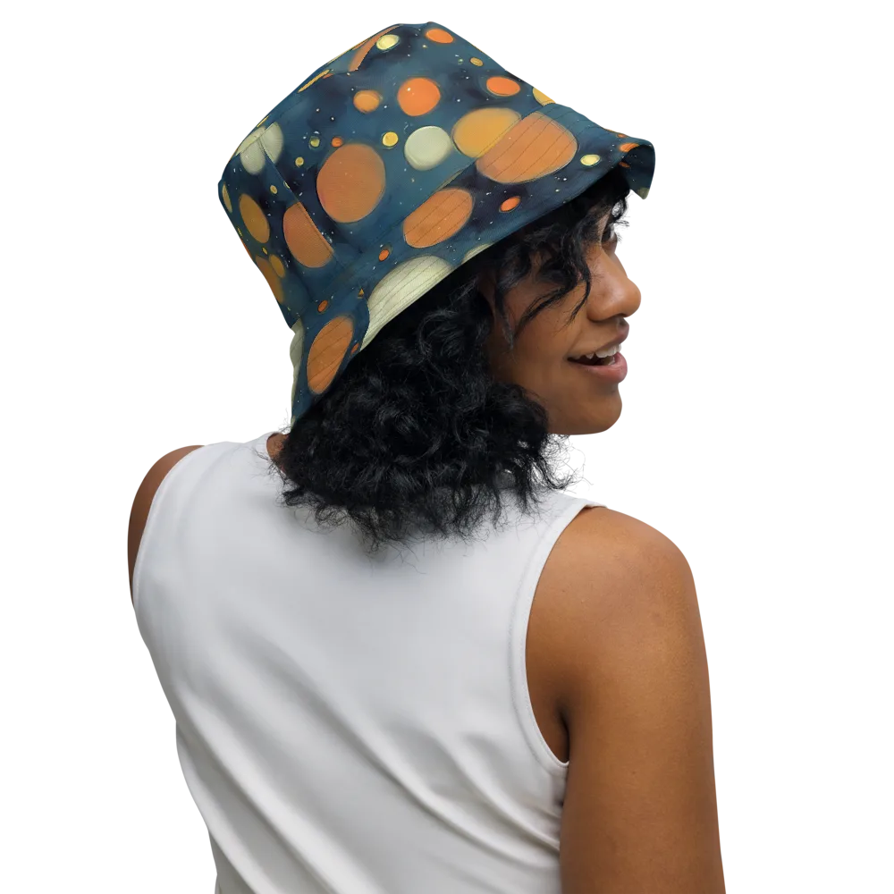 Midnight Orbs on Reversible Bucket Hat — Right Outside