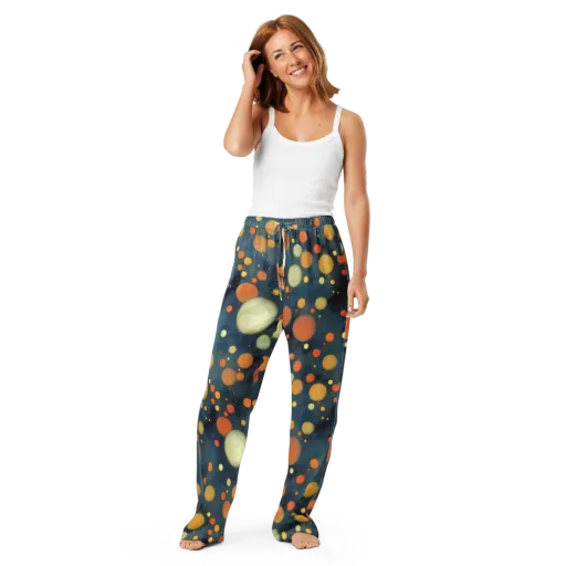 Midnight Orbs on a Women's Pajama Pants