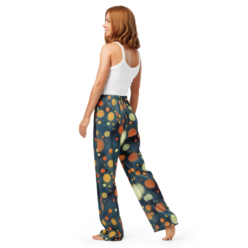 Midnight Orbs on Women's Pajama Pants — Back