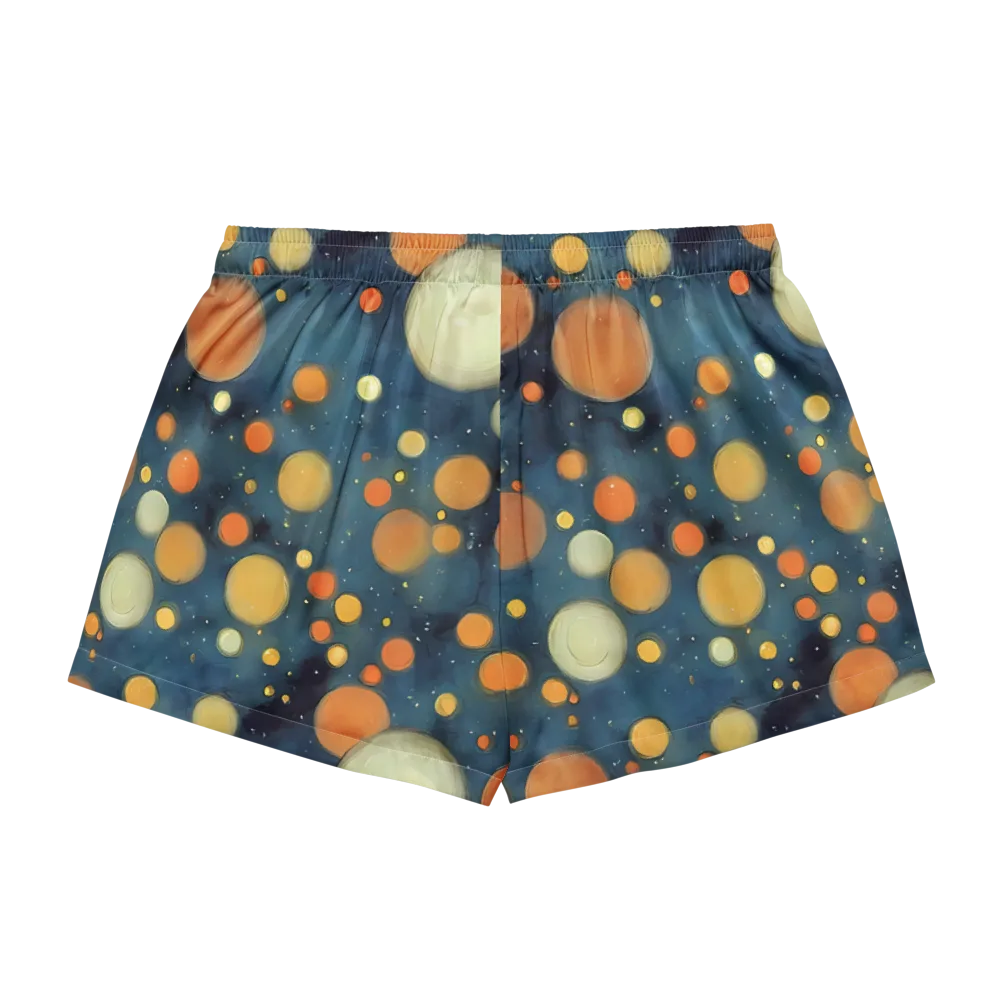 Midnight Orbs on Women's Pajama Shorts — Back