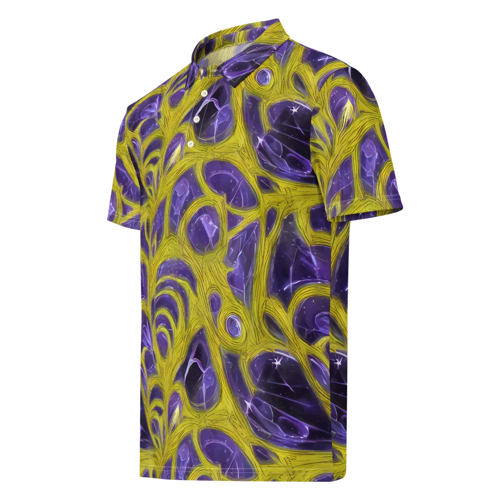 Violet Nerve on Men's Slim Fit Polo Shirt — Left Front