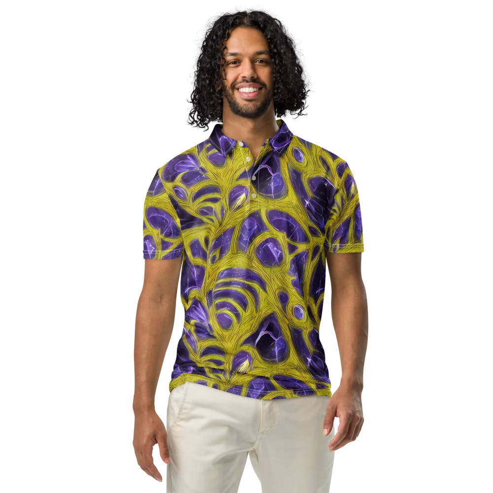Violet Nerve on Men's Slim Fit Polo Shirt — Front