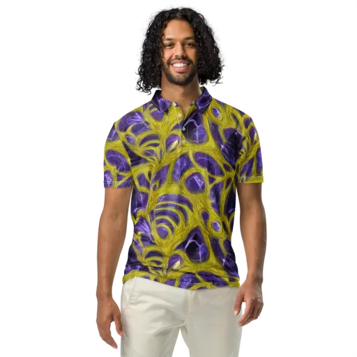 Violet Nerve on a Men's Slim Fit Polo Shirt